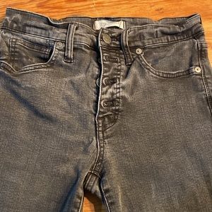 Madewell High Rise Skinny Button-fly Jeans.